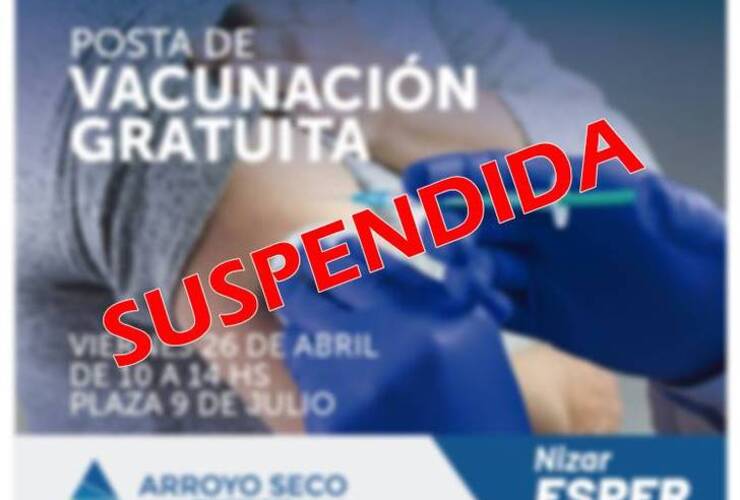 Imagen de Suspenden actividad hasta nuevo aviso