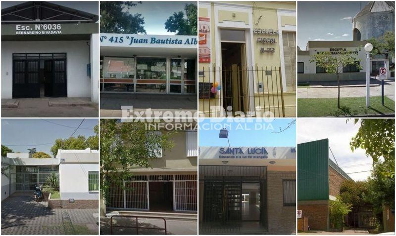 55 mesas de votación en ocho escuelas.