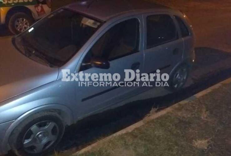 Robado. El auto había sido sustraído en la ciudad de Rosario hace algunos días.