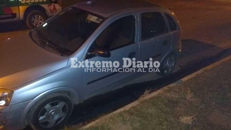 Robado. El auto había sido sustraído en la ciudad de Rosario hace algunos días.