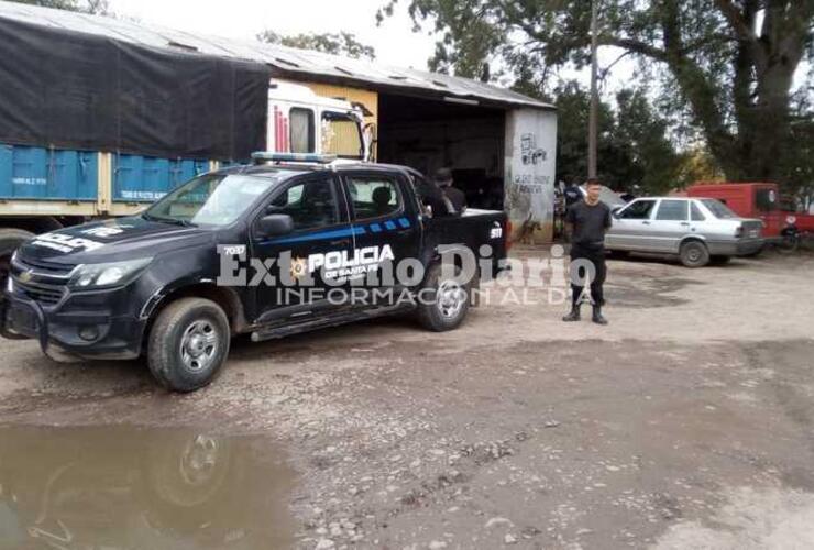 Procedimiento. Las actuaciones a cargo de Comando y de CAU Pueblo Esther tuvieron lugar cerca de las 16:30 hs.