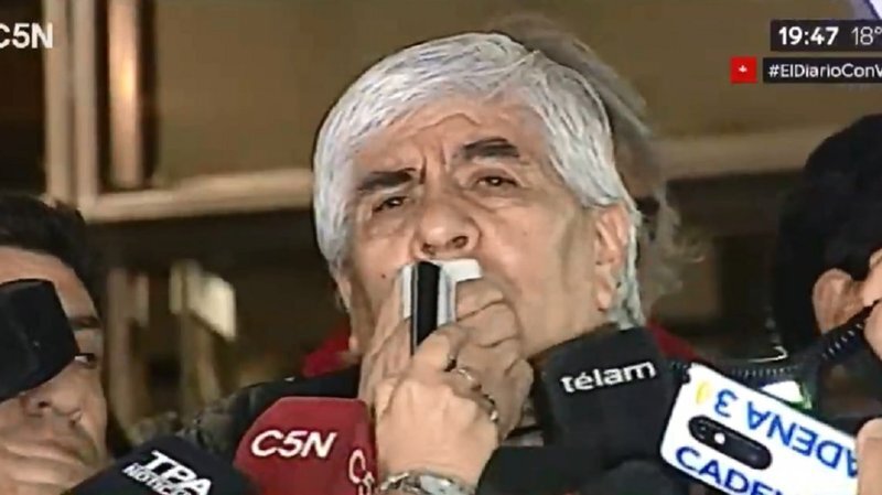 Imagen de Moyano, tras el allanamiento a Camioneros: "No vamos a abandonar la lucha"