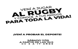 Imagen de Jornada recreativa de Rugby para chicos y pruebas en el predio del C.A. Provincial en General Lagos