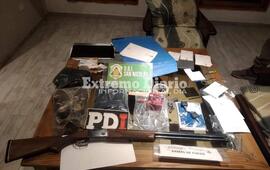 Secuestro. Los elementos incautados ayer durante el procedimiento en Arroyo Seco.