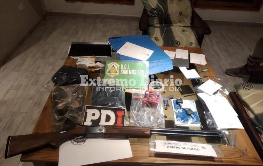 Secuestro. Los elementos incautados ayer durante el procedimiento en Arroyo Seco.