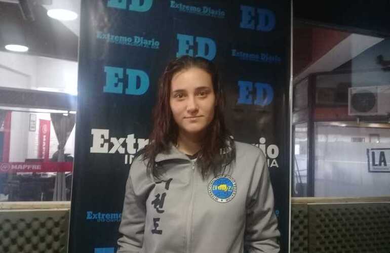 La Campeona Mundial de A.S.A.C. visitó los estudios de Radio Extremo.