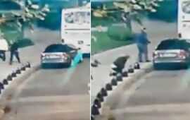 El ataque desde el auto y el incre&iacute;ble momento posterior.