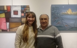 Imagen de Juntos haciendo arte, muestra de Mar&iacute;a Sol y Carlos De Crist&oacute;fano