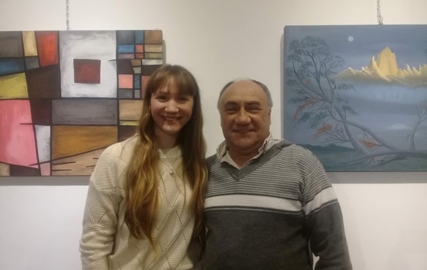 Imagen de Juntos haciendo arte, muestra de Mar&iacute;a Sol y Carlos De Crist&oacute;fano