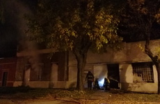 Imagen de Incendio en un antiguo almacén en Fighiera