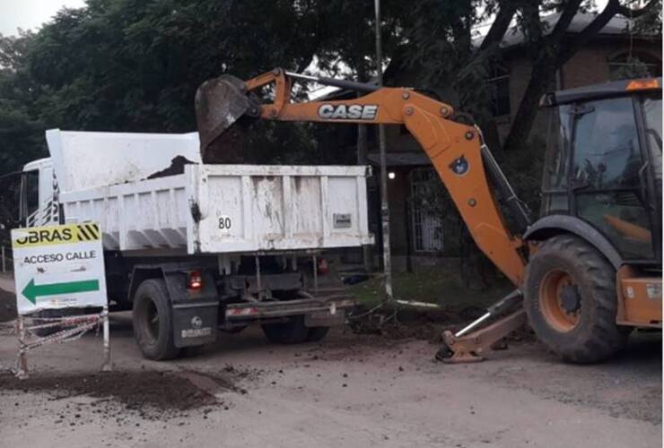 Imagen de Comenzaron las obras en calle Rivadavia