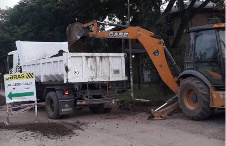 Imagen de Comenzaron las obras en calle Rivadavia