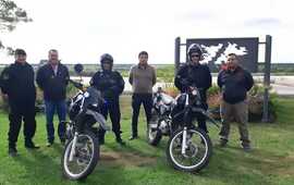 Imagen de Pueblo Esther recibió dos motos para los patrullajes