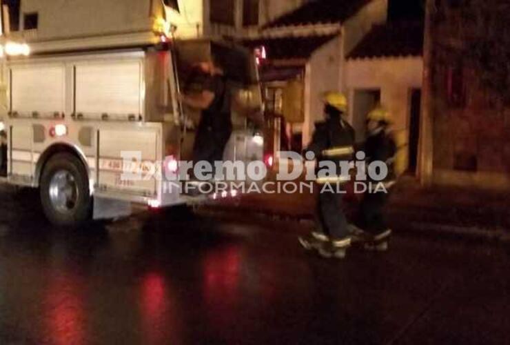 Imagen de Zona centro: Incendio en el lavadero de una casa