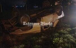 Imagen de Perdió el control de la camioneta y resultó accidentado