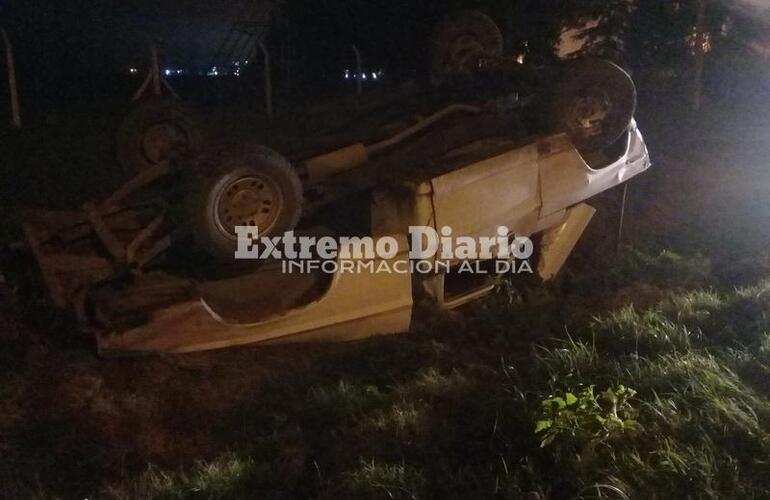 Imagen de Perdió el control de la camioneta y resultó accidentado