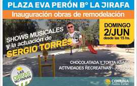 Habrá un show con Sergio Torres.