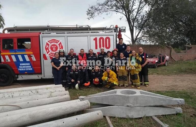 Imagen de Capacitación a aspirantes de Bomberos Voluntarios de P. Esther