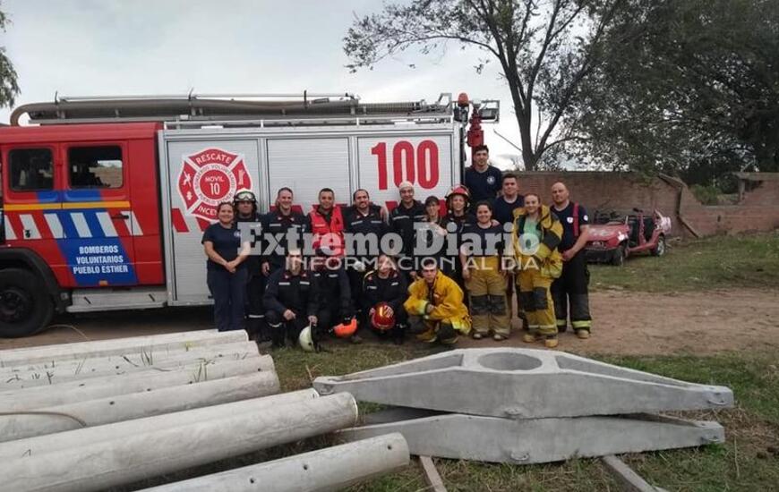 Imagen de Capacitaci&oacute;n a aspirantes de Bomberos Voluntarios de P. Esther