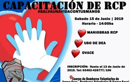 Imagen de #SalvaUnaVidaConTusManos: Capacitación a cargo de Bomberos Voluntarios