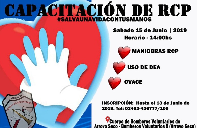 Imagen de #SalvaUnaVidaConTusManos: Capacitación a cargo de Bomberos Voluntarios