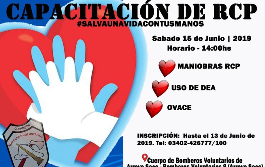 Imagen de #SalvaUnaVidaConTusManos: Capacitación a cargo de Bomberos Voluntarios