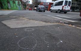 Se levantaron 17 vainas servidas en la escena. Foto: Alan Monz&oacute;n / Rosario3.com