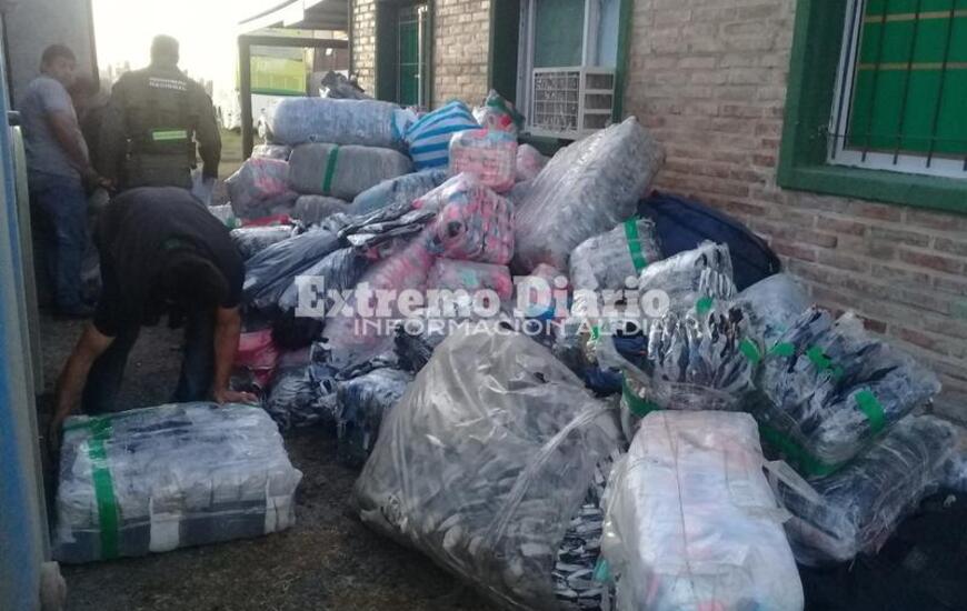 Imagen de Gendarmería trabaja en el secuestro de mercadería ilegal