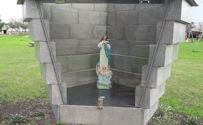 Imagen de Pronta inauguraci&oacute;n para el pedestal que alberga a la imagen de la Virgen Mar&iacute;a