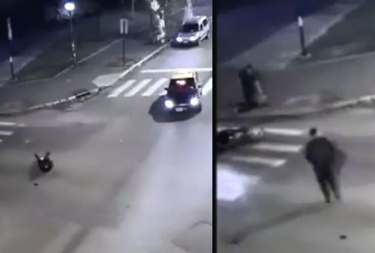 El hecho qued&oacute; registrado por las c&aacute;maras ubicadas en la esquina.