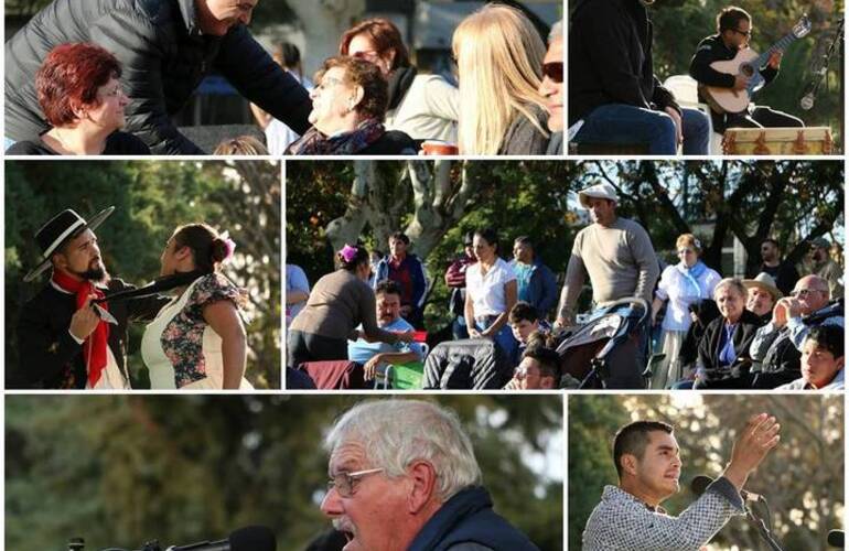 Imagen de 25 de Mayo con Pe&ntilde;a Folkl&oacute;rica en la Anfiteatro