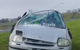 Imagen de Se le revent&oacute; un neum&aacute;tico y result&oacute; accidentado