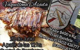Imagen de Vaquillona asada a beneficio del cuartel