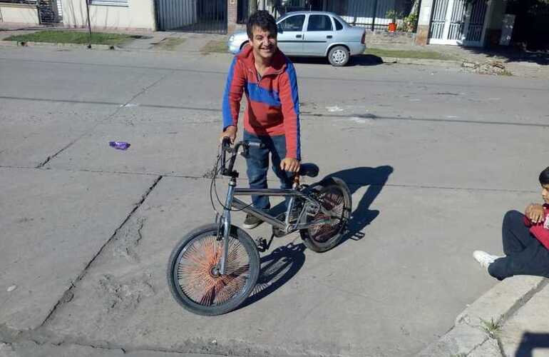 Imagen de ¡Gustavito recuperó la bicicleta!