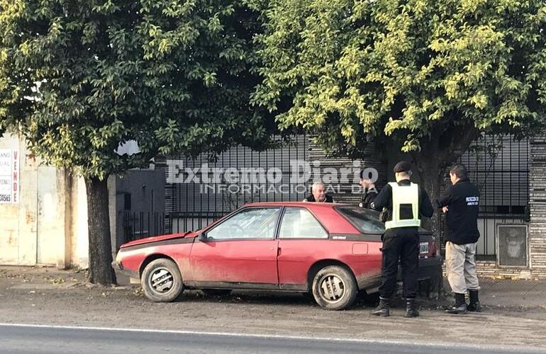 Imagen de Un auto sufrió escape de Gas en Ruta 21 y 9 de Julio