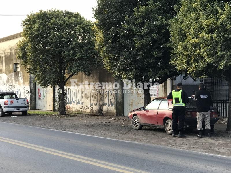 Imagen de Un auto sufrió escape de Gas en Ruta 21 y 9 de Julio