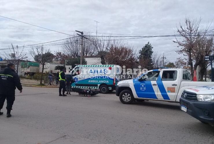 Imagen de Hace minutos. Choque con un herido