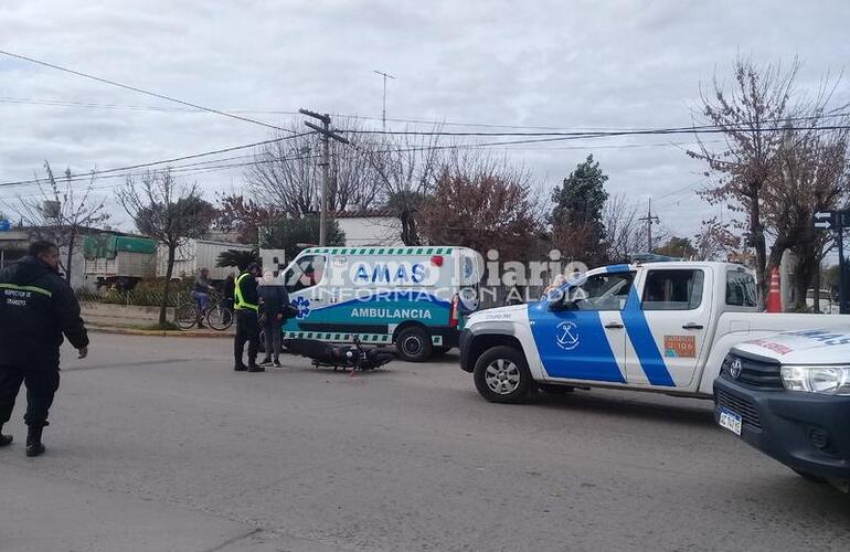 Imagen de Hace minutos. Choque con un herido