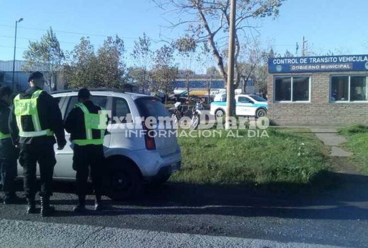 Imagen de #Ahora. En acceso a la autopista hay controles