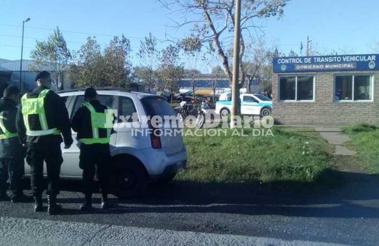 Imagen de #Ahora. En acceso a la autopista hay controles