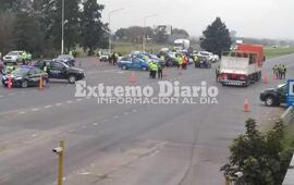 Imagen de Amplio despliegue sobre autopista