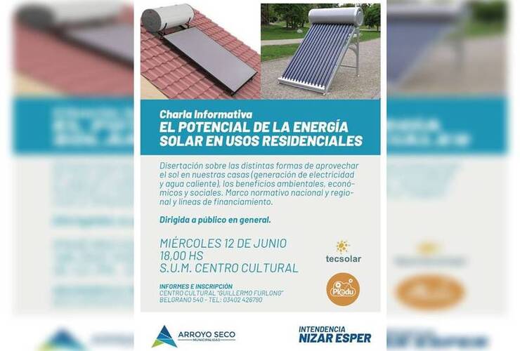 Imagen de Charla: El Potencial de la Energía Solar en Usos Residenciales