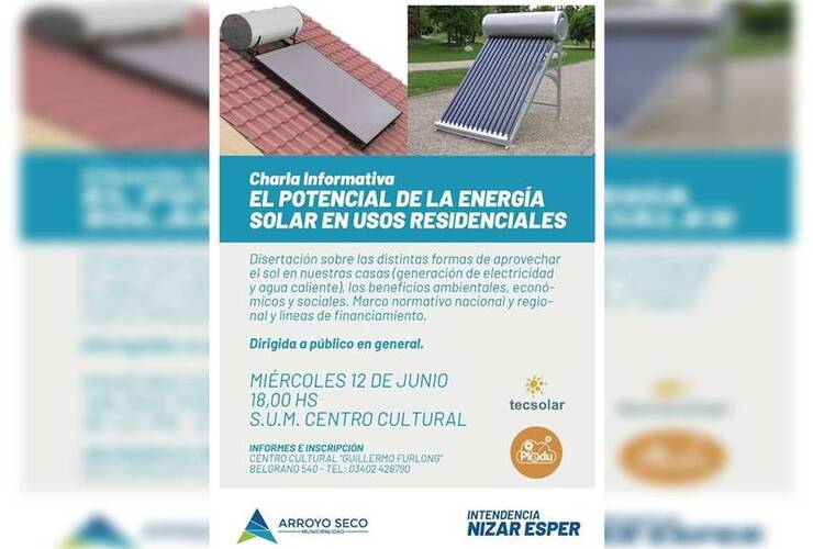 Imagen de Charla: El Potencial de la Energ&iacute;a Solar en Usos Residenciales