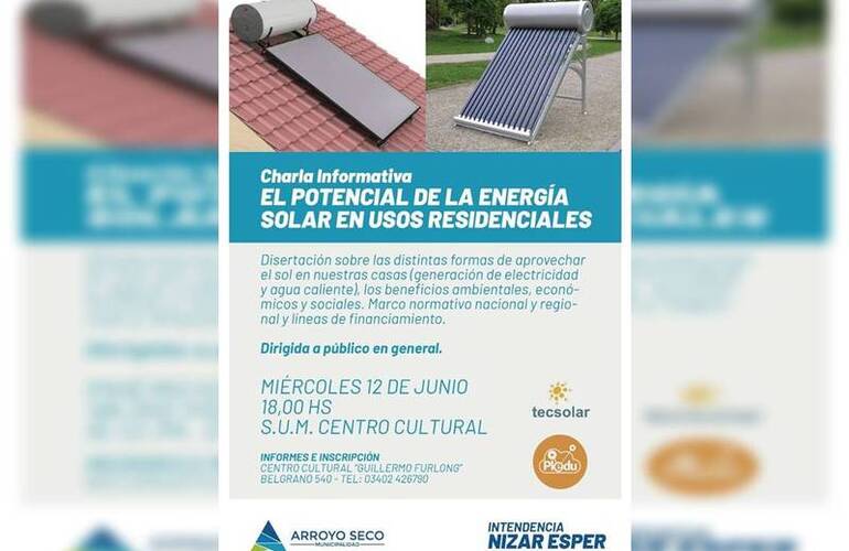 Imagen de Charla: El Potencial de la Energía Solar en Usos Residenciales