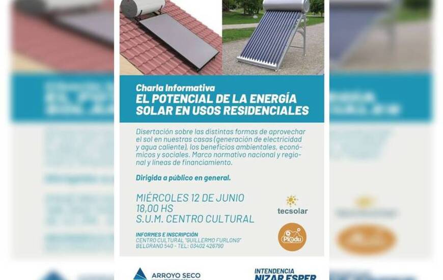 Imagen de Charla: El Potencial de la Energ&iacute;a Solar en Usos Residenciales
