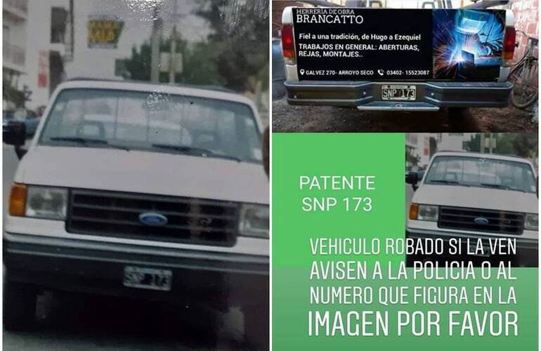 Imagen de Le robaron la camioneta de delante de la casa