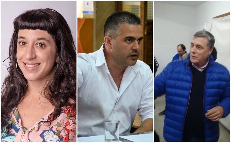 Imagen de Josefina Artusa, Matías Attoresi y Jorge Cuello al Concejo