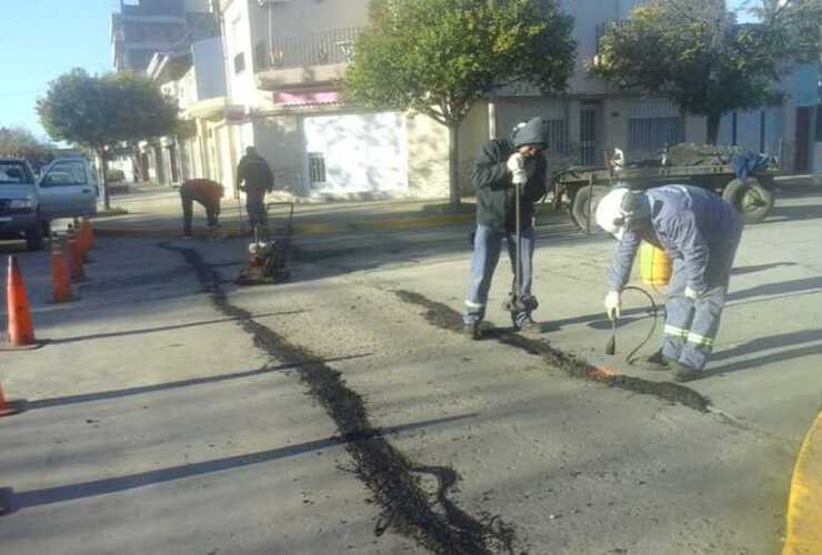 Imagen de Siguen los trabajos de bacheo