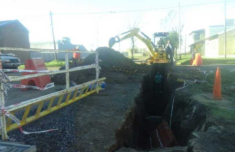 Imagen de 1000 vecinos más con cloacas: Últimos metros para el fin de la obra de la red troncal