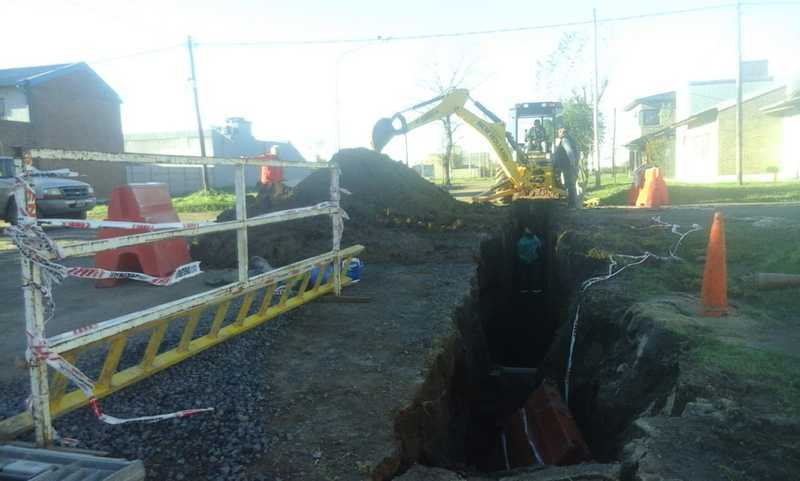 Imagen de 1000 vecinos más con cloacas: Últimos metros para el fin de la obra de la red troncal